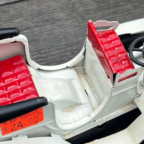 Vintage Bandai Japan Tin Toy Push Friction Car Sign of Quality - Picture 7 of 12